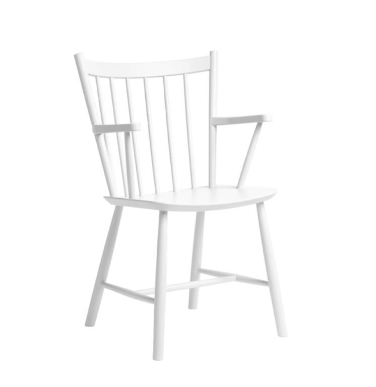 J42 Chair Beech J-Series,White water-based lacquer
