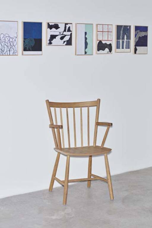 J42 Chair Oak J-Series.Water-based lacquered oak