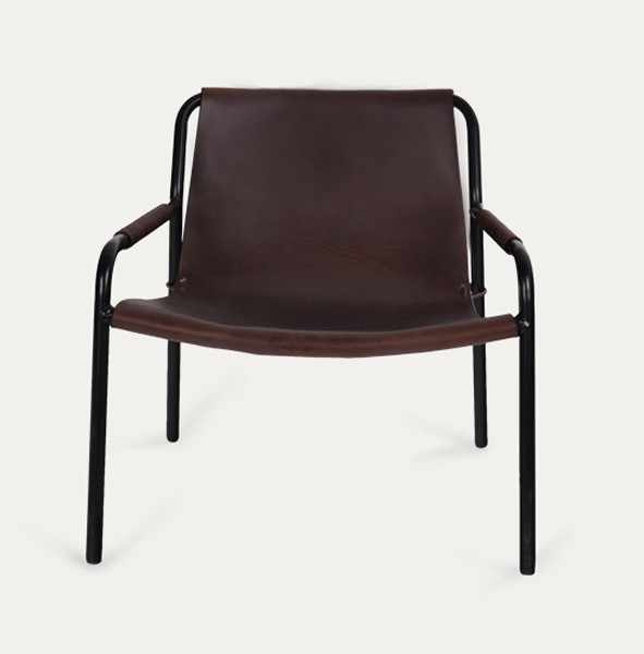 September Chair Black frame, Leather Mocca
