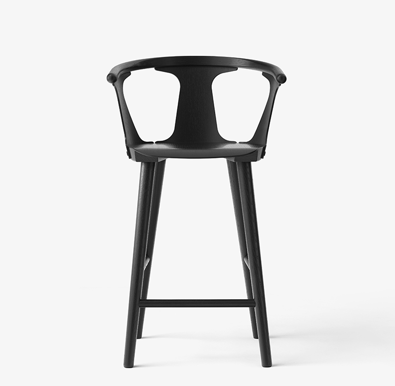 In Between Counter Chair SK7, 65 cm, Black Lacquer