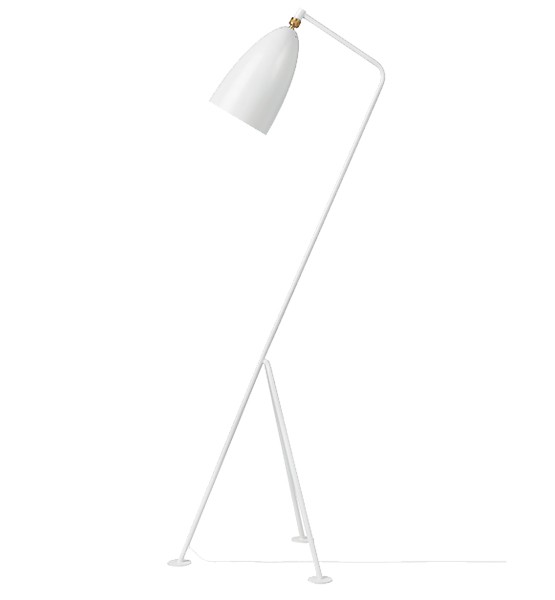 Gräshoppa Floor Lamp, EU (White Semi Matt)