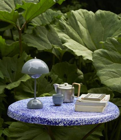 Flowerpot Table Portable VP9, Stone Blue