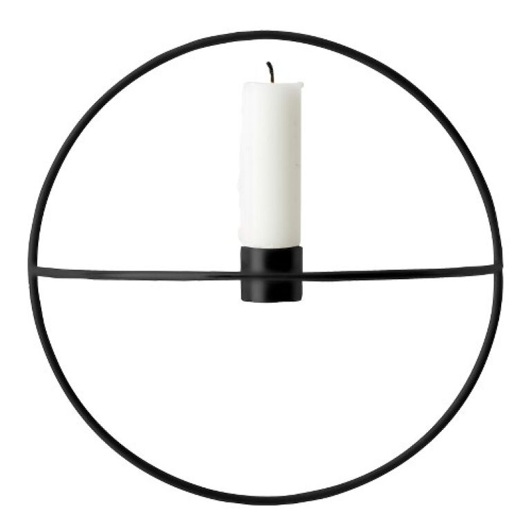 Pov Circle, Candleholder, S , Black