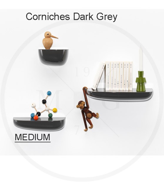 Corniche medium, dark grey