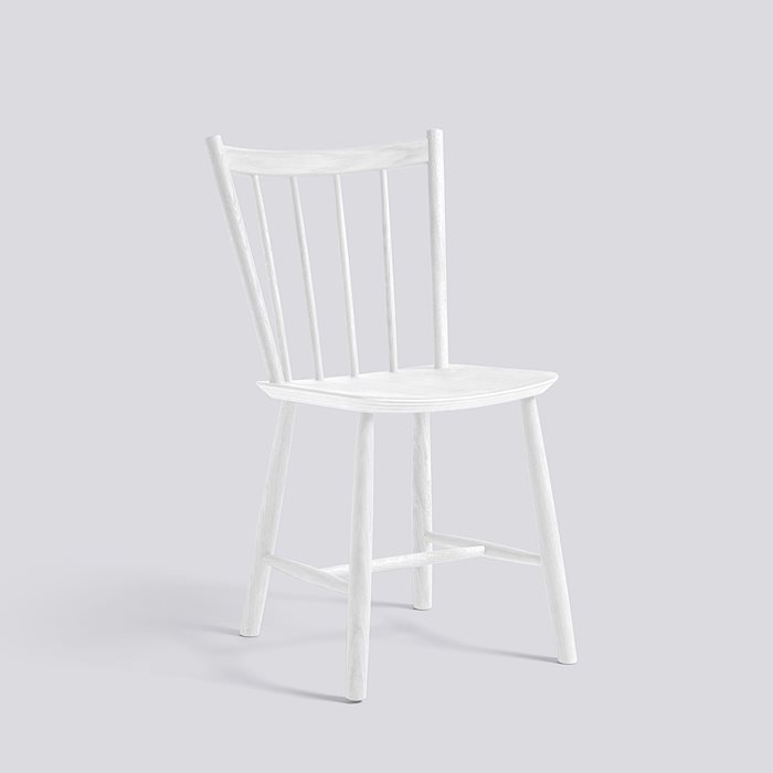 J41 Chair Beech J-Series,White water-based lacquer