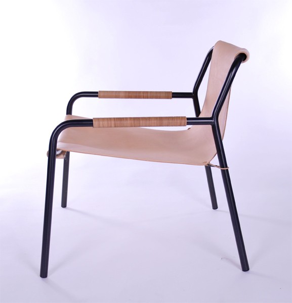 September Chair Black frame, Leather Nature
