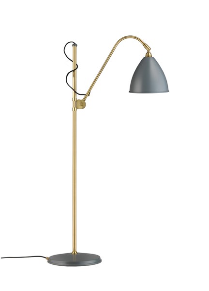 BL3 Floor Lamp - Ø21 (M), Brass base, EU (Grey Sem
