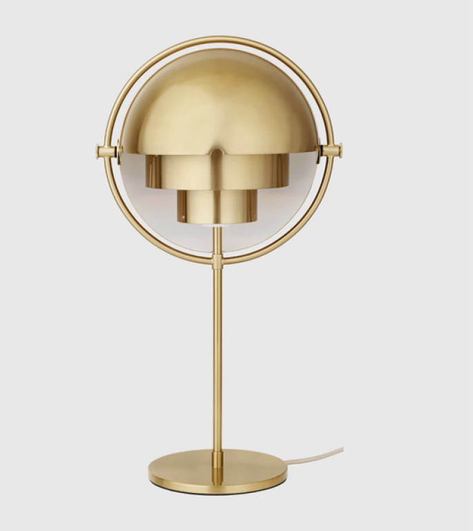 Multi-Lite Table Lamp, Brass base, UK (Shiny Brass