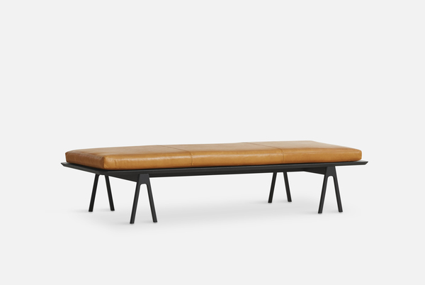 WOUD Level Daybed Black - Cognac